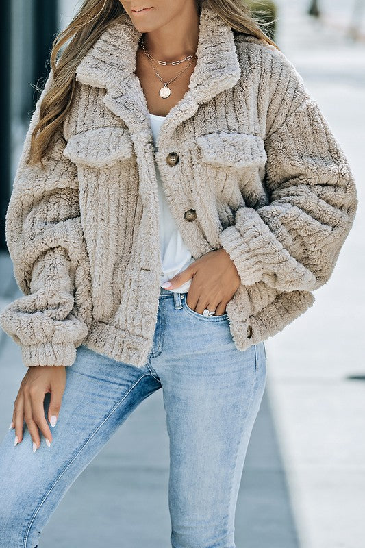Simply Cozy Button Down Jacket