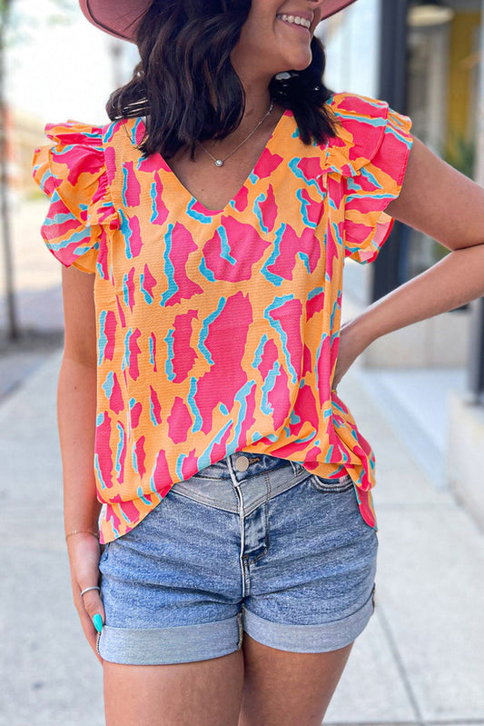 Simply Flutter Sleeve Top